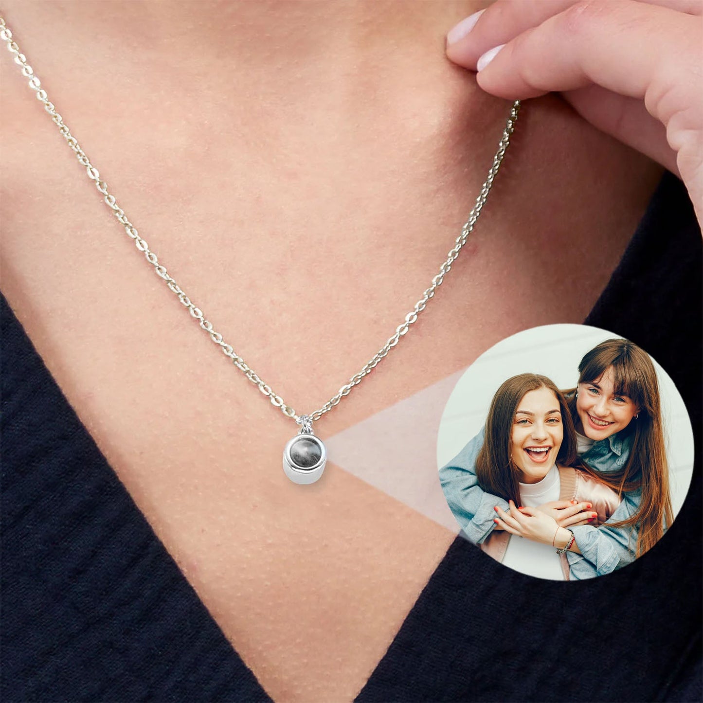 Collana personalizzata con foto, un ricordo sempre con te 