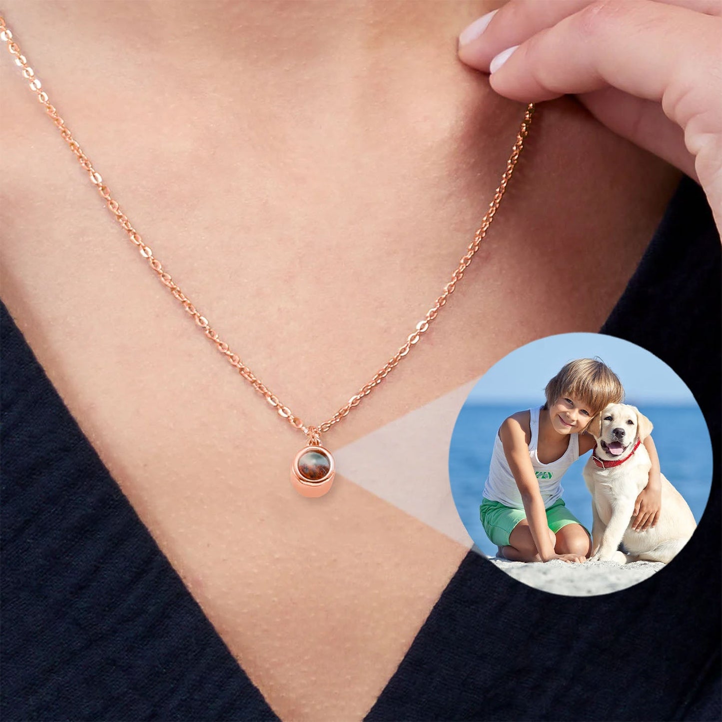 Collana personalizzata con foto, un ricordo sempre con te 