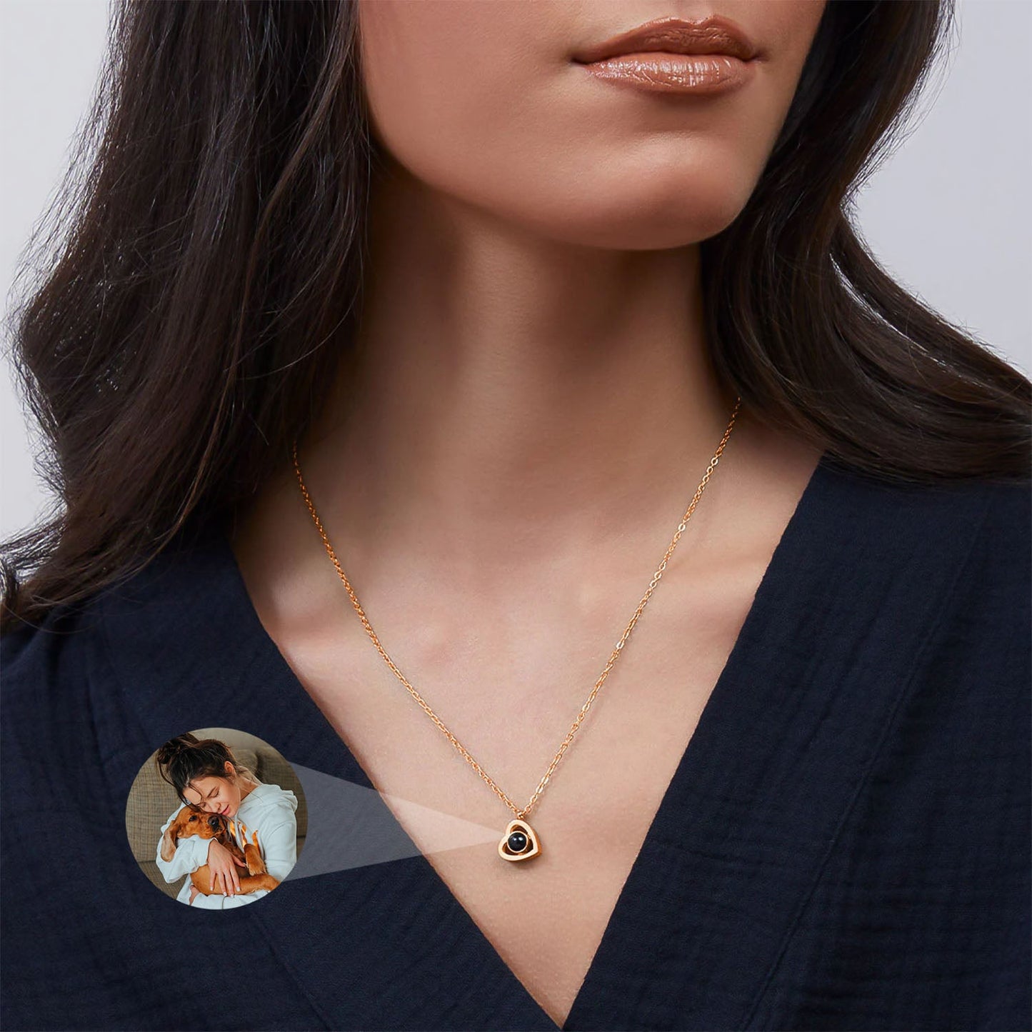 Personalized Heart Necklace with Photo – A Memory Forever