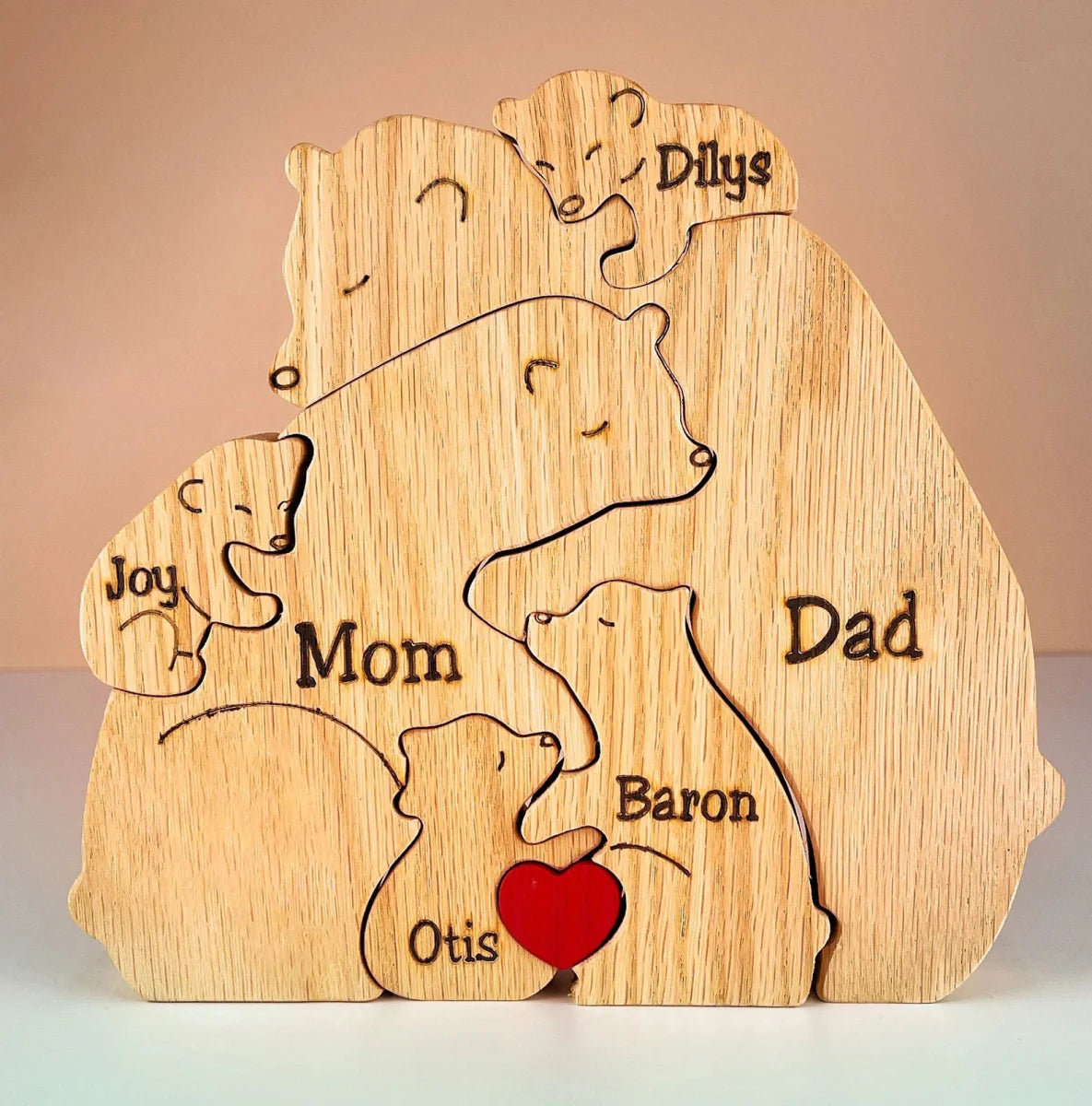 Puzzle Familiare in Legno Personalizzato: Ricordo Unico e Senza Tempo 