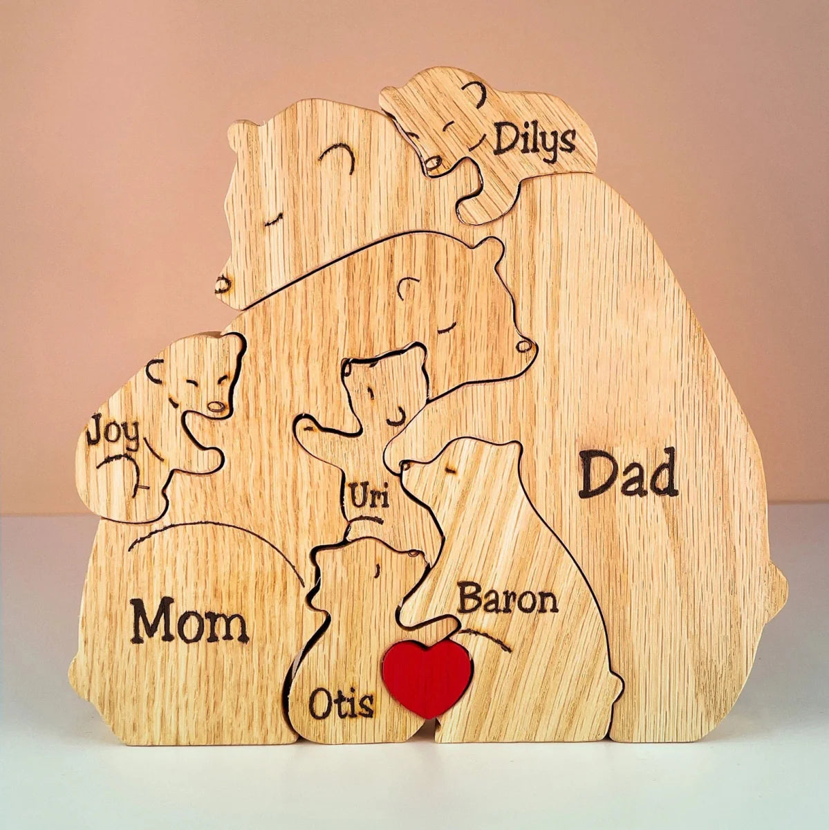Puzzle Familiare in Legno Personalizzato: Ricordo Unico e Senza Tempo 