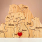 Puzzle Familiare in Legno Personalizzato: Ricordo Unico e Senza Tempo 